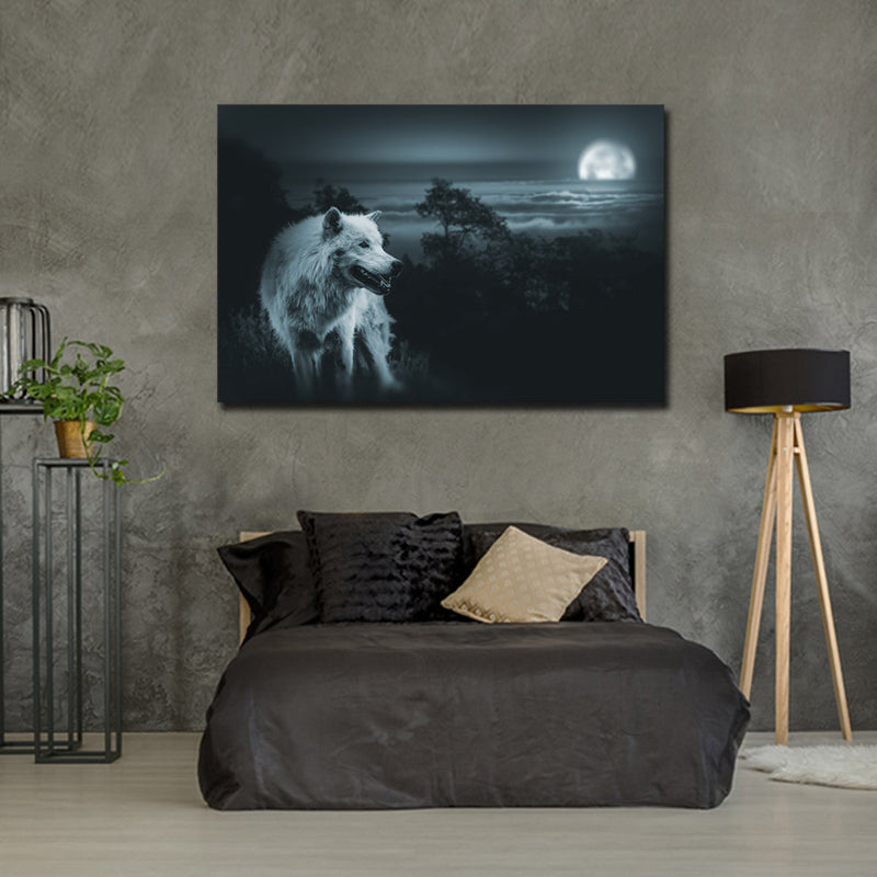 Moon Wolf Wall Art