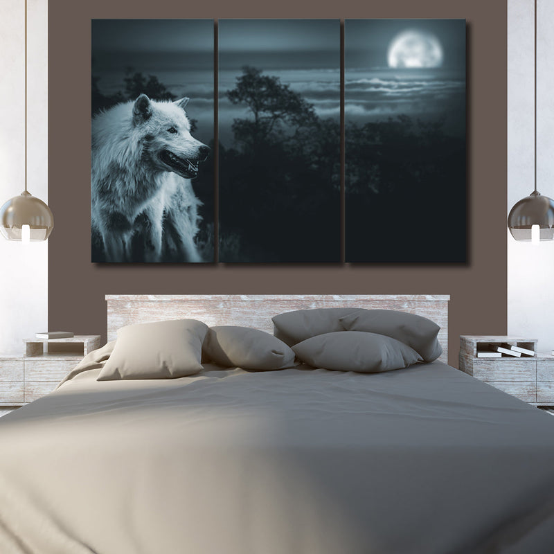 Moon Wolf Wall Art