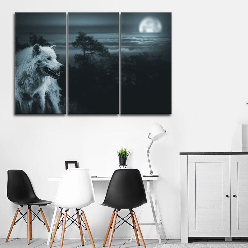 Moon Wolf Wall Art