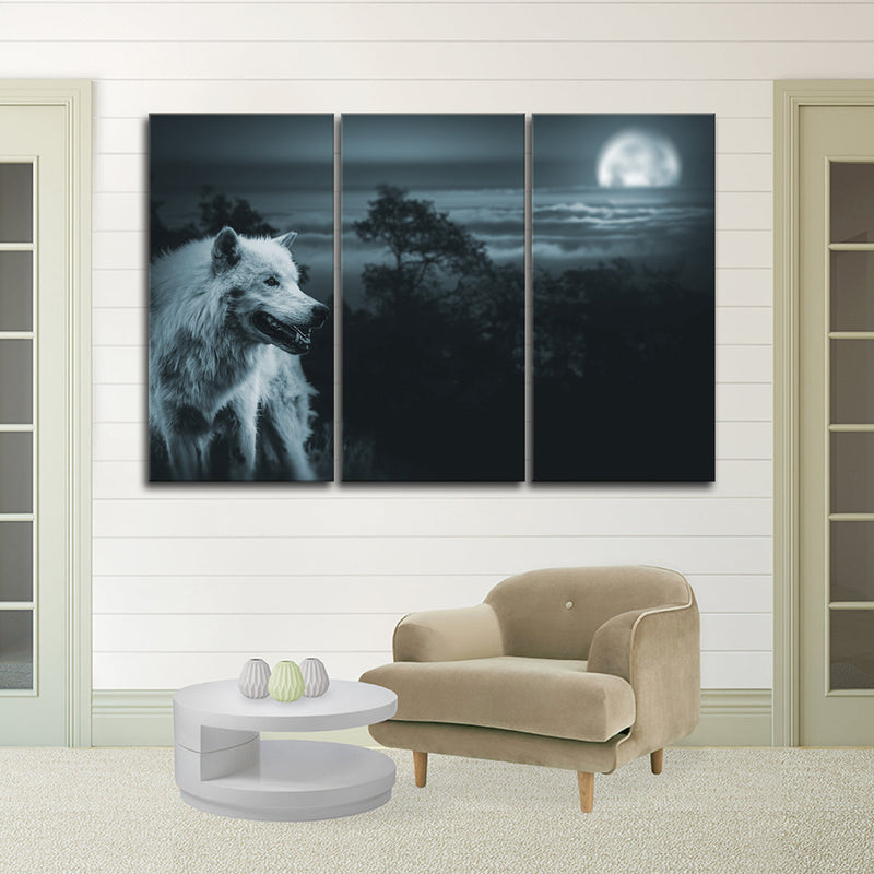 Moon Wolf Wall Art