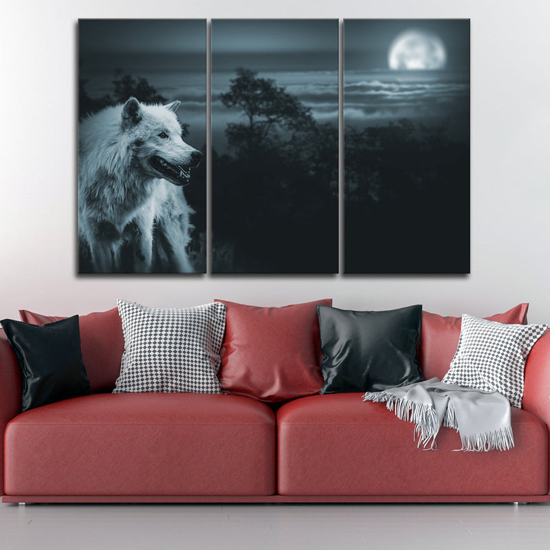 Moon Wolf Wall Art