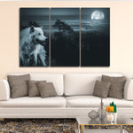 Moon Wolf Wall Art