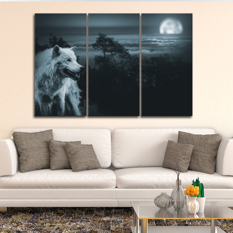 Moon Wolf Wall Art