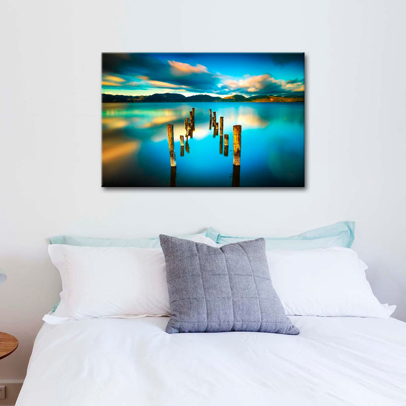Massaciuccoli Lake Sunset Wall Art