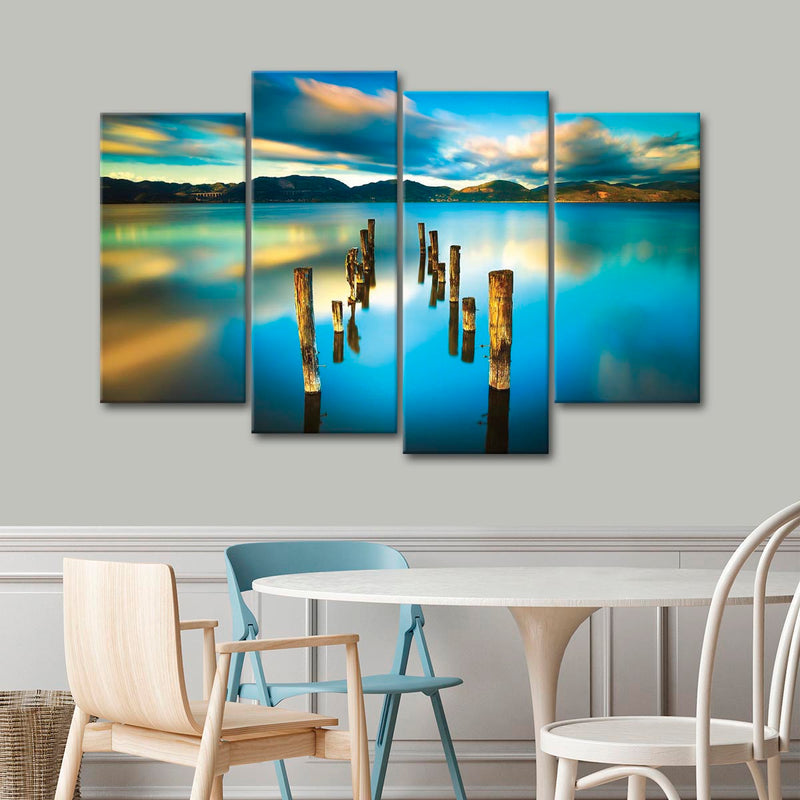 Massaciuccoli Lake Sunset Wall Art