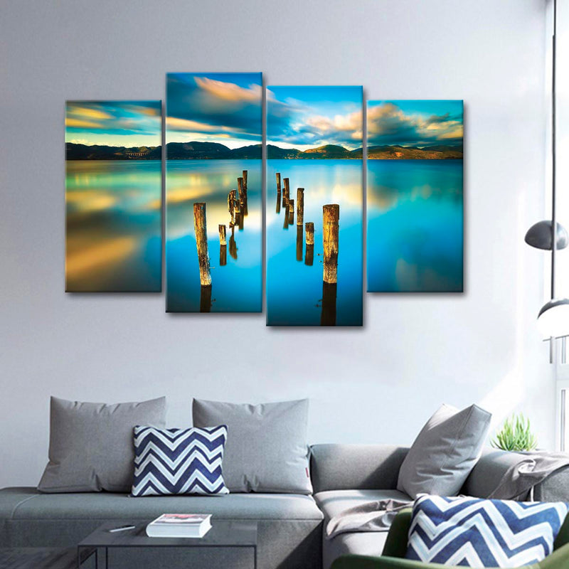 Massaciuccoli Lake Sunset Wall Art