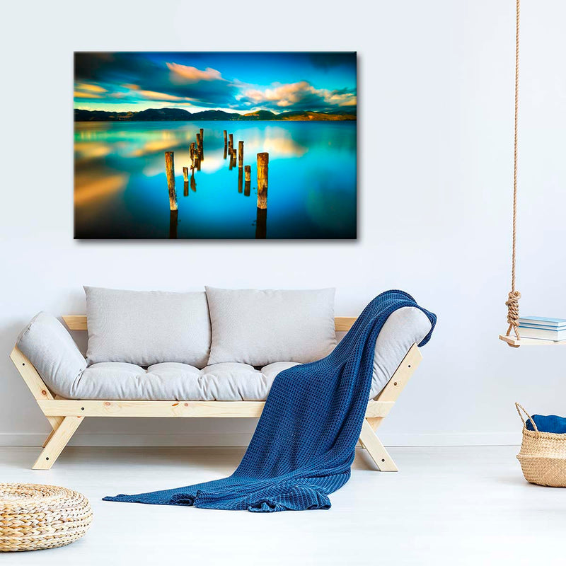 Massaciuccoli Lake Sunset Wall Art