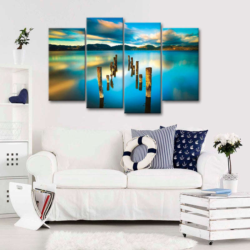 Massaciuccoli Lake Sunset Wall Art