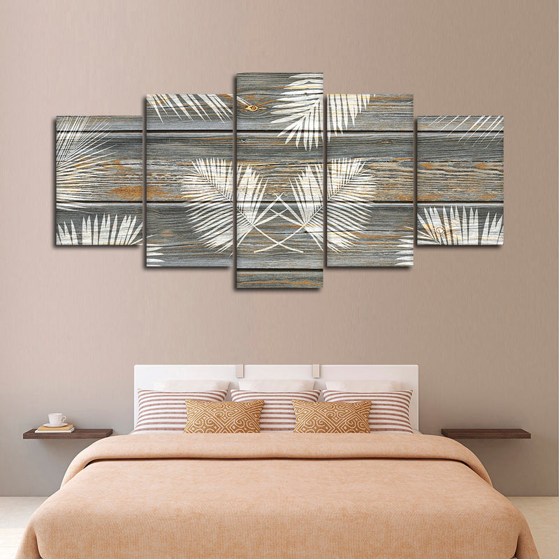 Wooden Palm Leaves Wall Art