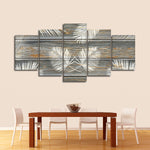 Wooden Palm Leaves Wall Art