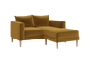 The Essential Loveseat Sectional in Recycled Velvet
