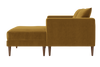 The Essential Loveseat Sectional in Recycled Velvet