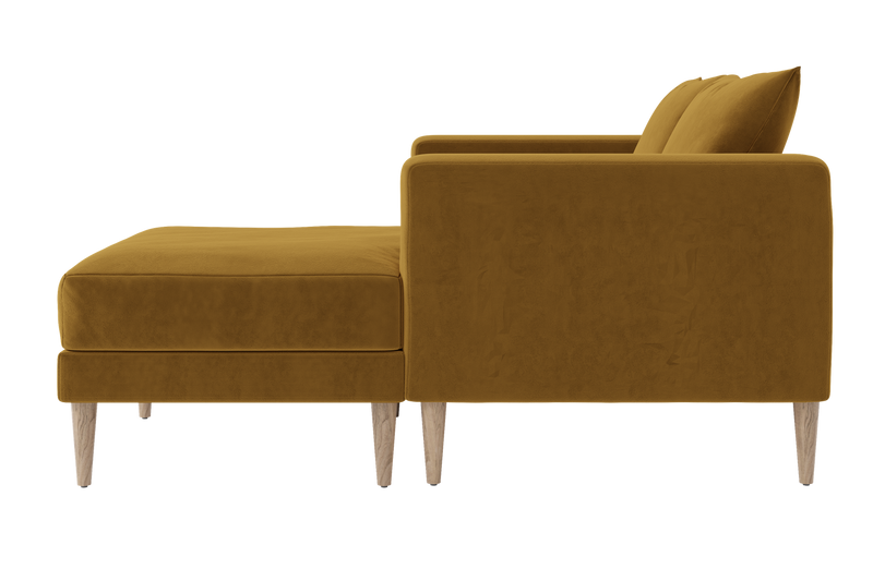 The Essential Loveseat Sectional in Recycled Velvet