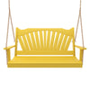 Keystone Amish Co. Sunburst Porch Swing, 4 Foot, Yellow