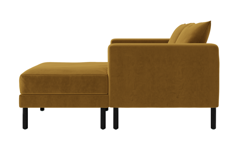 The Essential Loveseat Sectional in Recycled Velvet