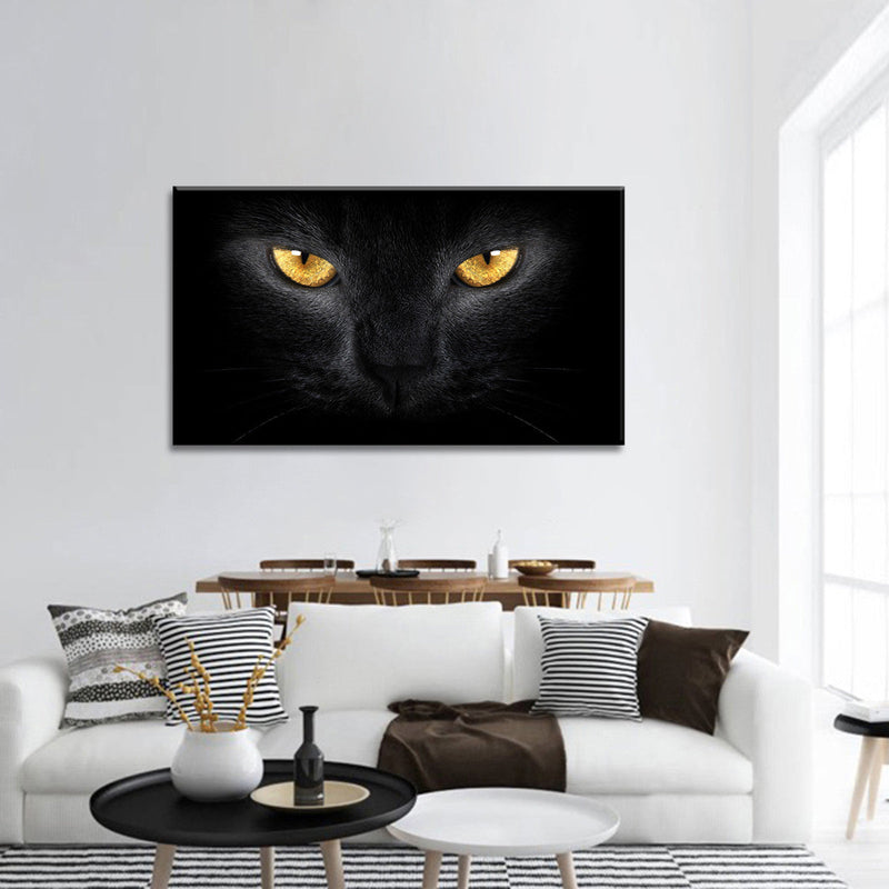 Yellow Eyed Cat Wall Art