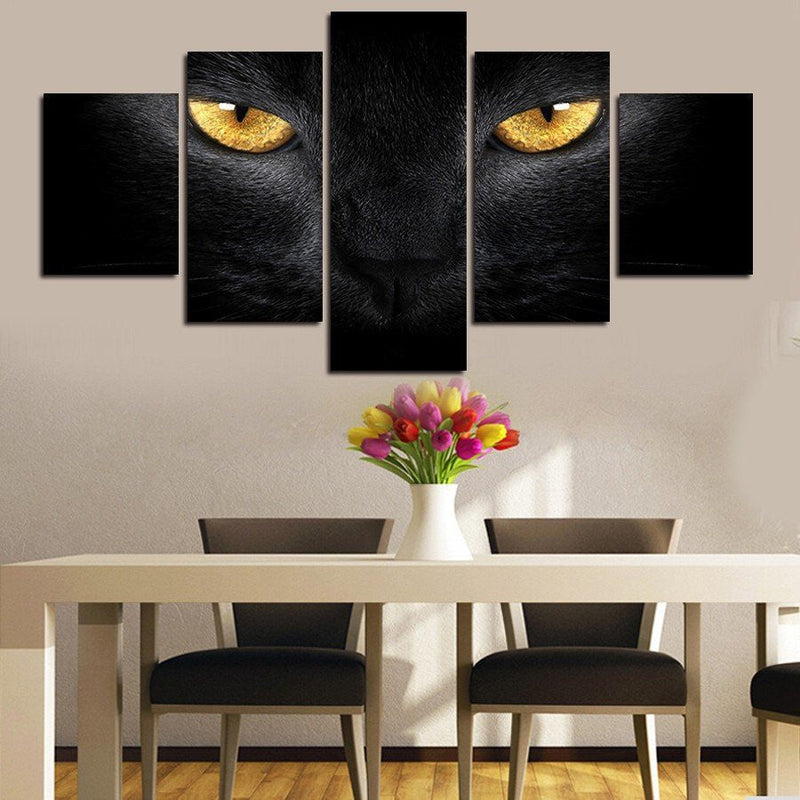 Yellow Eyed Cat Wall Art