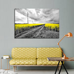 Pop Yellow Flower Field Wall Art