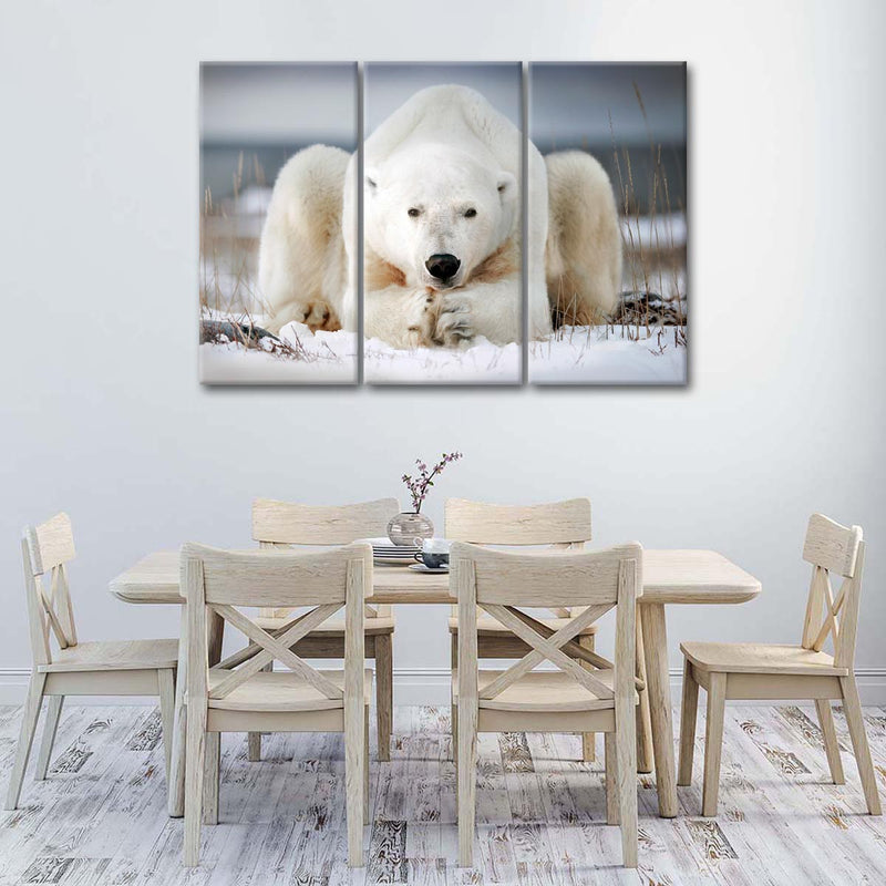 Yoga Polar Bear Wall Art