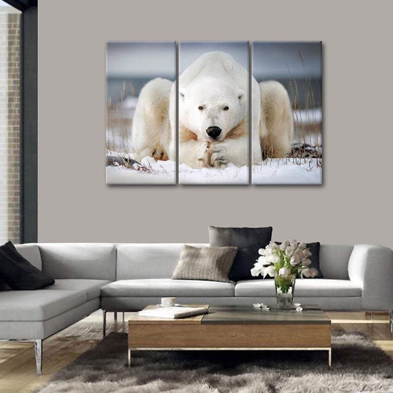 Yoga Polar Bear Wall Art