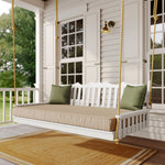 Keystone Amish Co. 6 Foot York Recycled Plastic Swing Bed, Cherry Wood