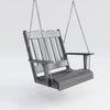 Keystone Amish Co. York Recycled Plastic Swing Chair, Dark Grey