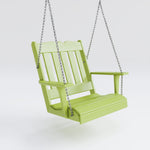 Keystone Amish Co. York Recycled Plastic Swing Chair, Tropical Lime
