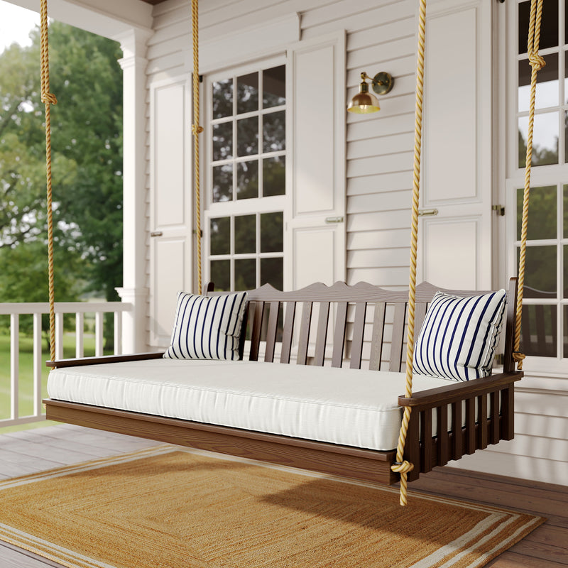 Keystone Amish Co. 4 Foot York Porch Swing Bed, Cedar Stain