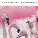 Pink Flamingo Watercolor Painting Canvas Wall Art