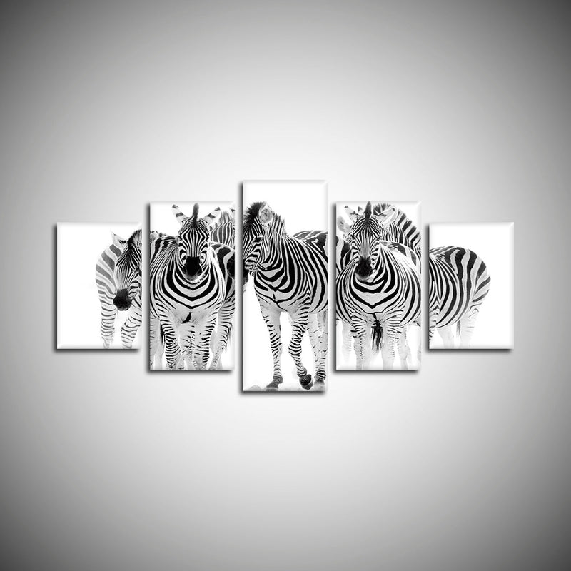 Zebras On The Move Wall Art