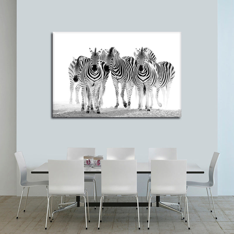 Zebras On The Move Wall Art