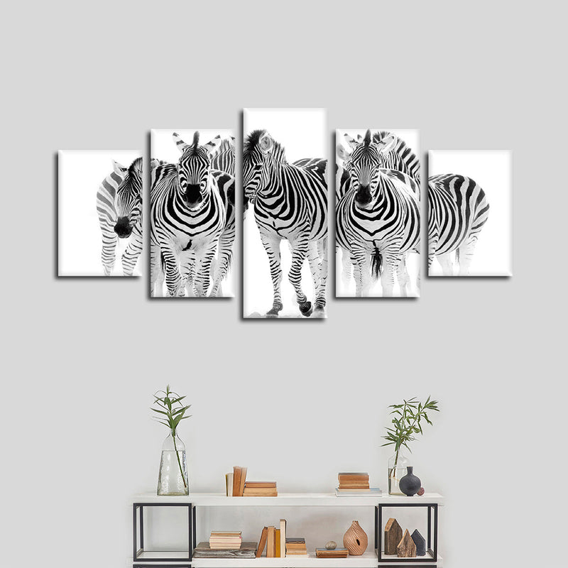 Zebras On The Move Wall Art