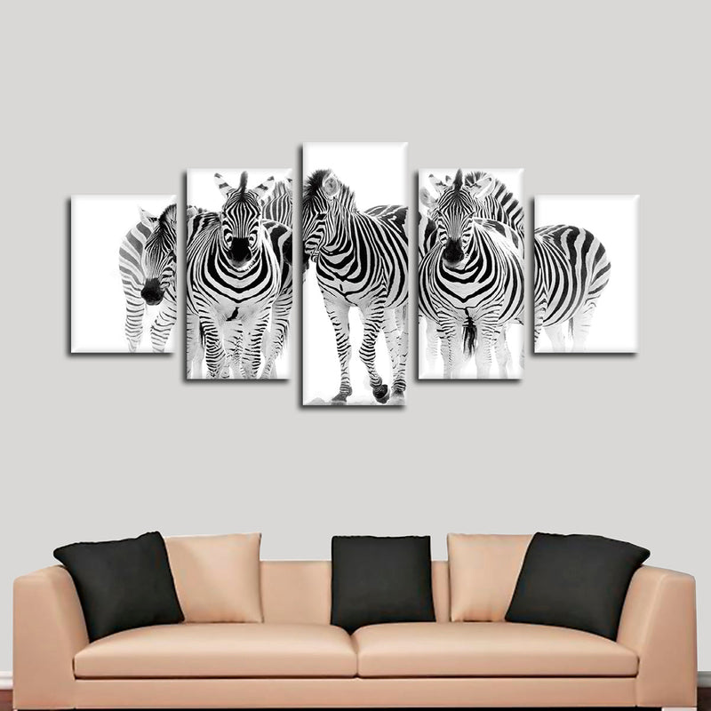 Zebras On The Move Wall Art