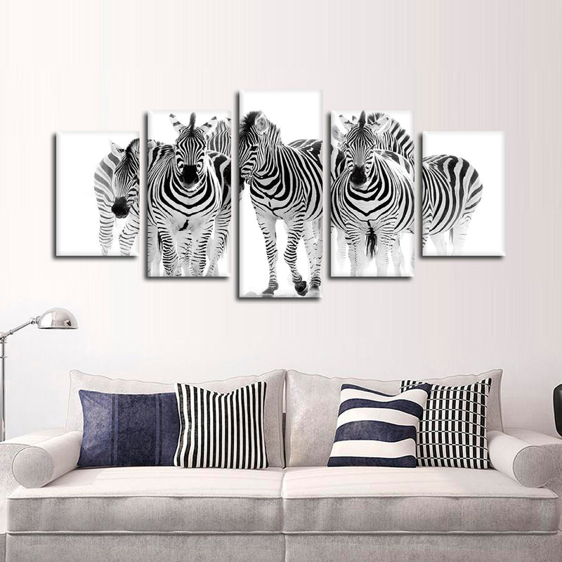 Zebras On The Move Wall Art