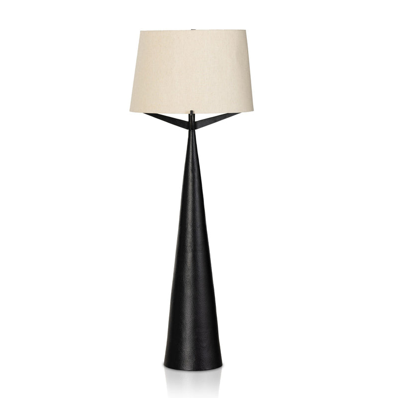 Ziggy Hammered Black Aluminum Floor Lamp | shipping 5/26/2025