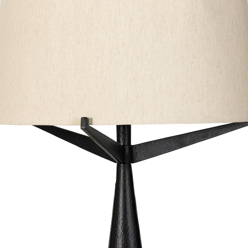 Ziggy Hammered Black Aluminum Floor Lamp | shipping 5/26/2025