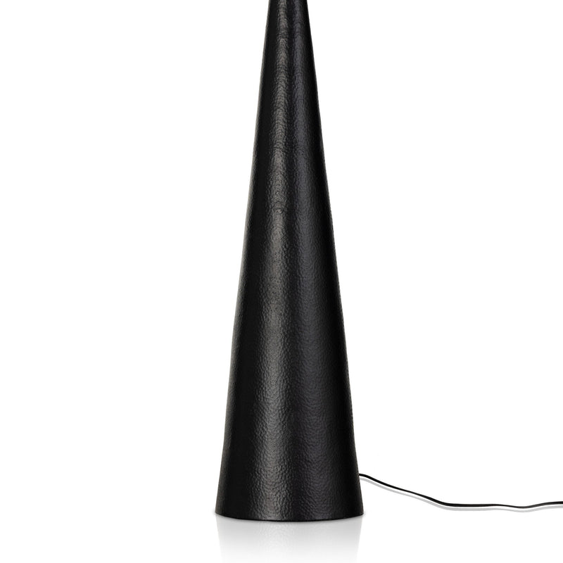 Ziggy Hammered Black Aluminum Floor Lamp | shipping 5/26/2025