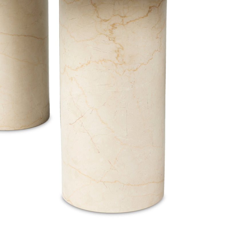 Zion Cream Marble Coffee Table | ready to ship!