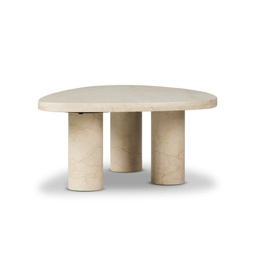 Zion Cream Marble Coffee Table | shipping 6/23/2025