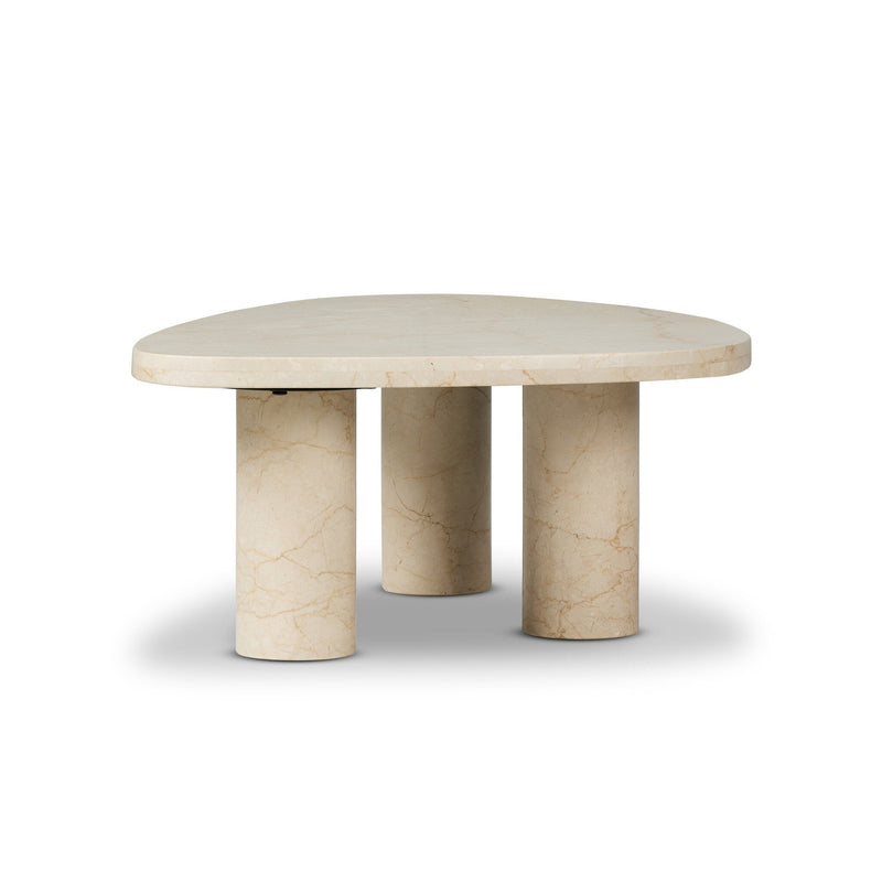 Zion Cream Marble Coffee Table | shipping 6/23/2025