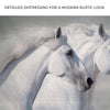 Galloping White Horses Canvas Wall Art