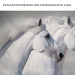 Galloping White Horses Canvas Wall Art