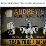 Real Girl Gym Sign