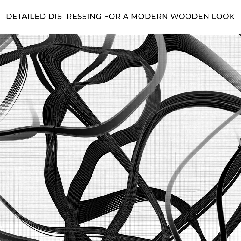 Abstract Line Black White Canvas Wall Art