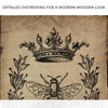 Queen Bee Vintage Painting Canvas Wall Art