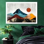 Sunset Over Mountains Wall Art