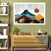 Sunset Over Mountains Wall Art
