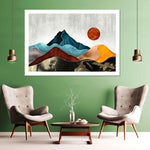 Sunset Over Mountains Wall Art