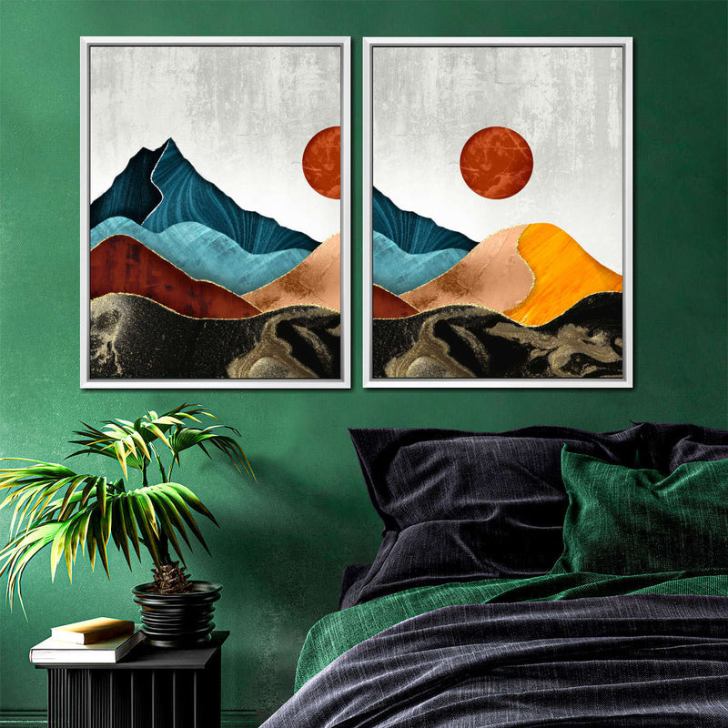 Sunset Over Mountains Wall Art