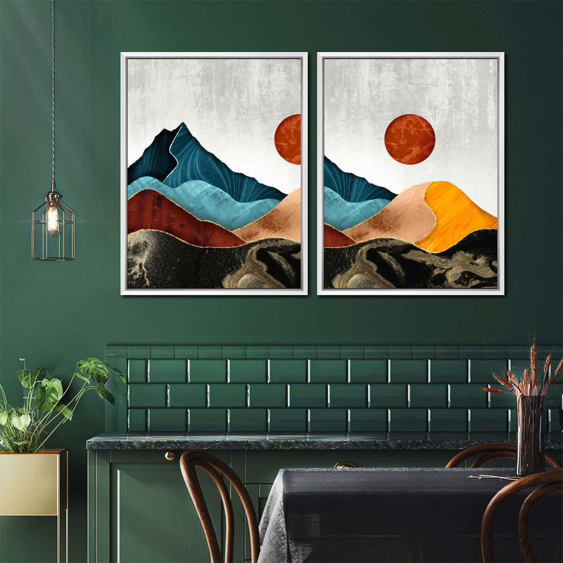 Sunset Over Mountains Wall Art